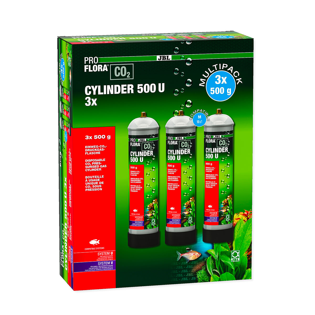 JBL ProFlora CO2 Cylinders 500U - 3 Pack