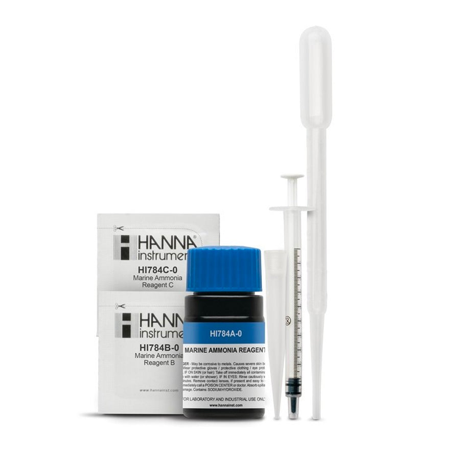 Hanna Instruments Marine Ammonia HI784-25 Reagents - 25 Tests