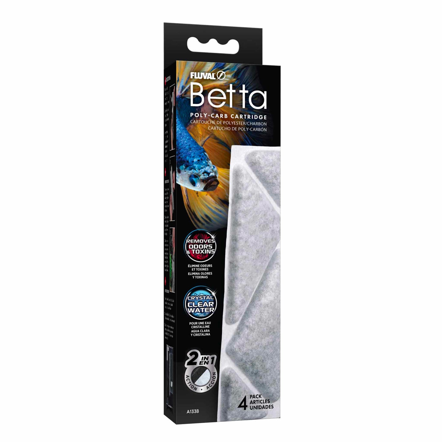 Fluval Betta Poly-Carb Cartridge - 4-pack