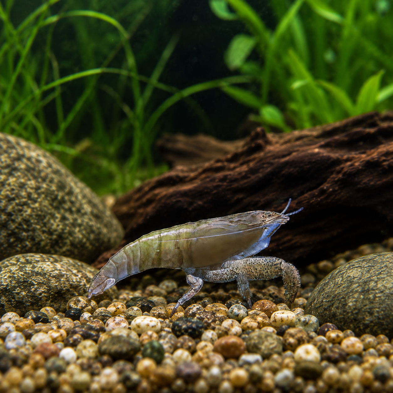 Armoured Giant Fan Camaroon Shrimp Atya Gabonensis