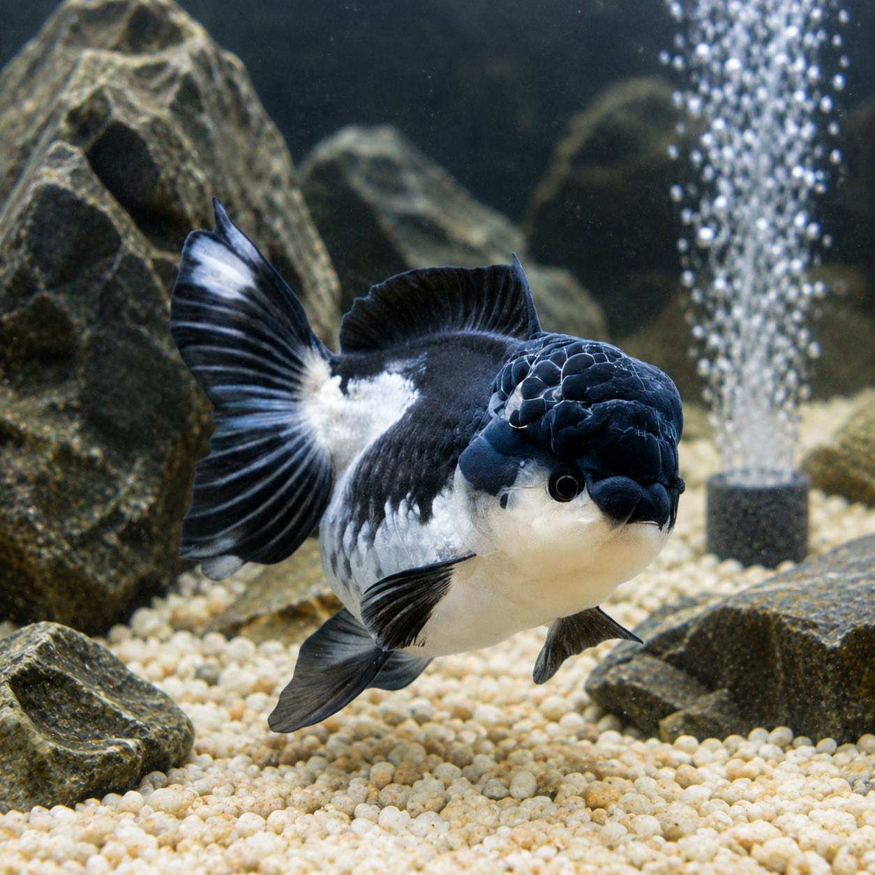 Giant Super Jelly Head Panda Oranda Grade AA Goldfish Carassius Auratus