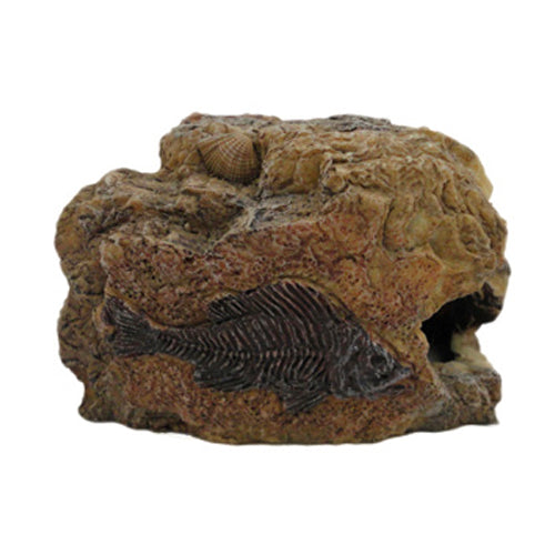 Betta Small Fossil Rock Aquarium Ornament