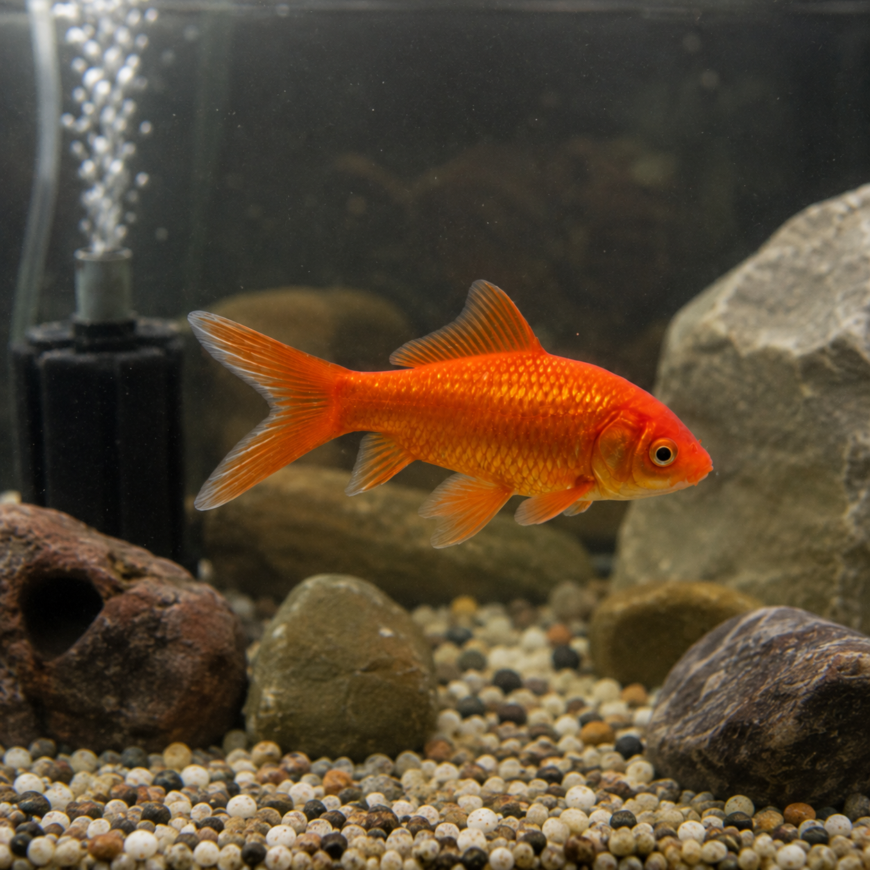 Goldfish Red Carassius Auratus