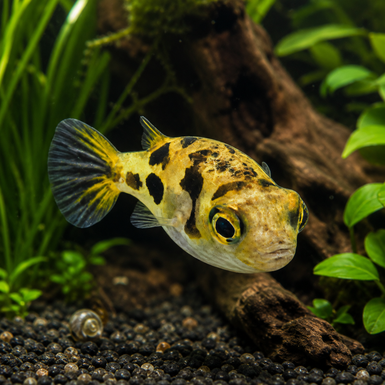 Pygmy Dwarf Freshwater Puffer Fish