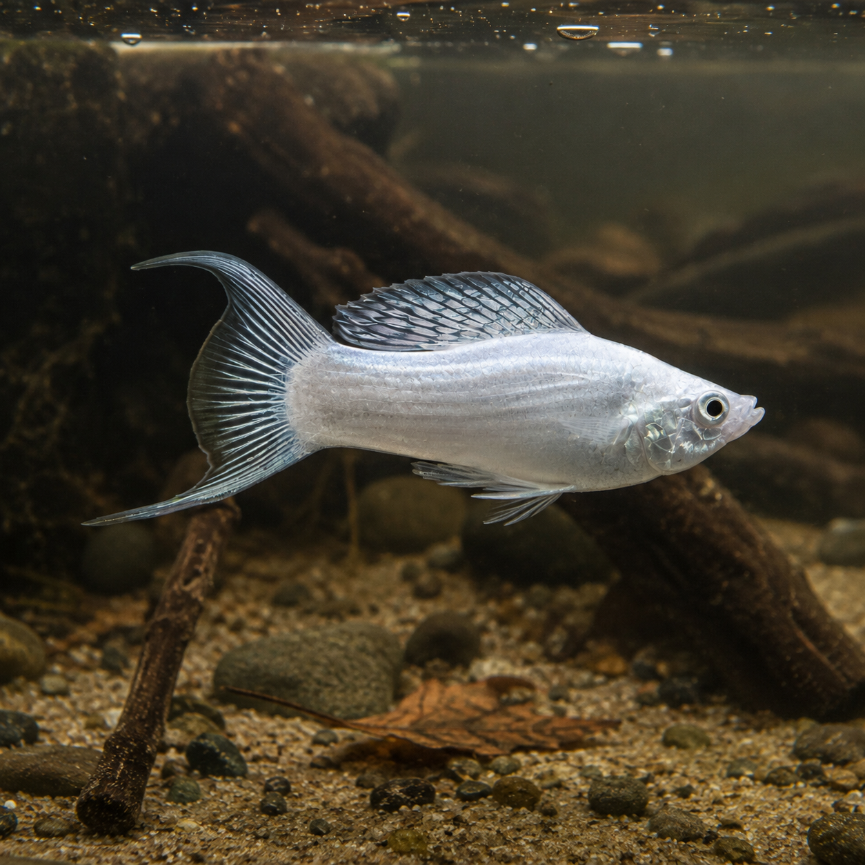Silver Lyretail Molly