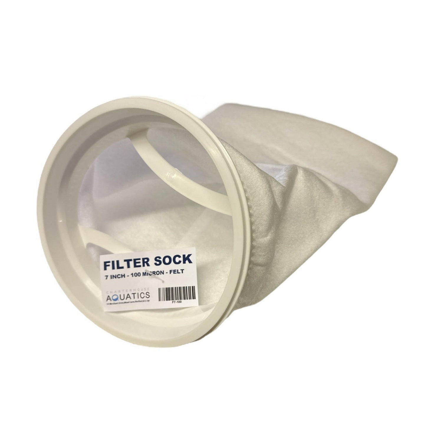 Charterhouse 7 inch Felt Filter Sock - (100 Micron) - Charterhouse Aquatics