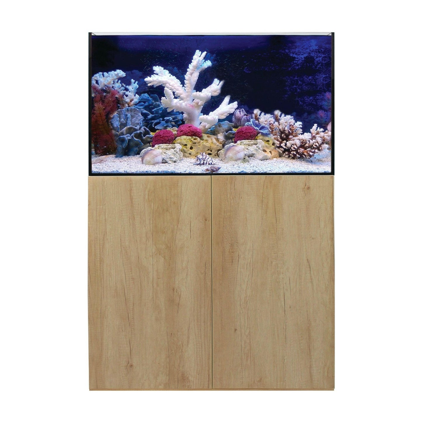 Aqua One ReefSys 255 Aquarium and Cabinet - Natural Nebraska Oak - Charterhouse Aquatics