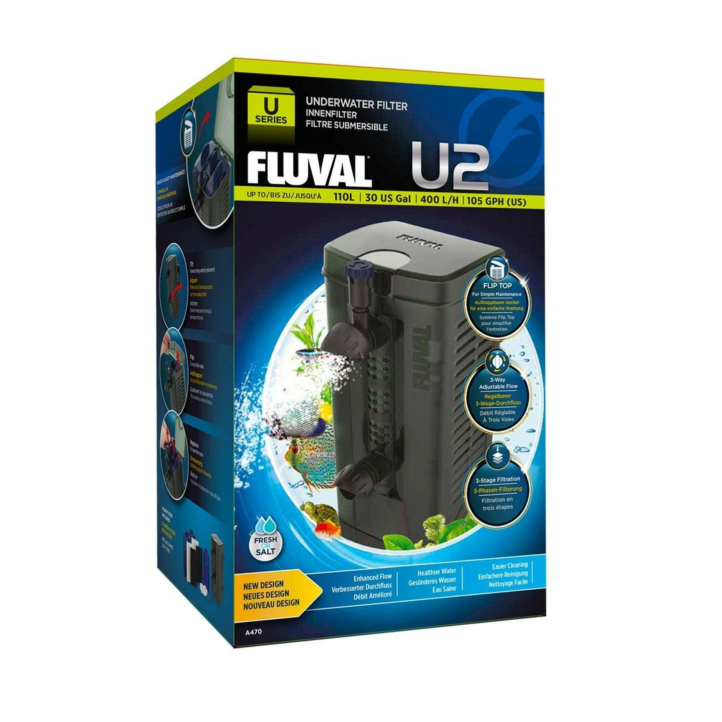Fluval U2 Underwater Internal Filter - Charterhouse Aquatics