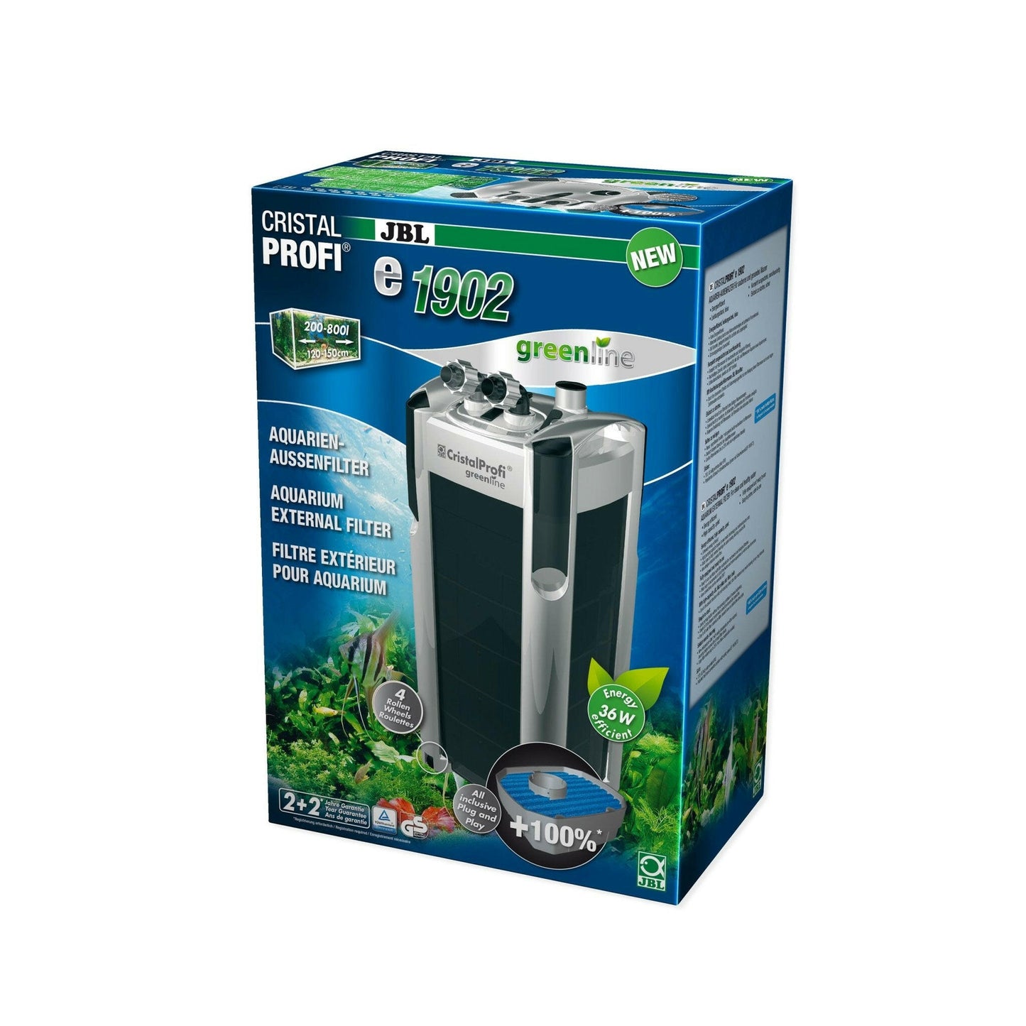 JBL CristalProfi Greenline e1902 External Filter - Charterhouse Aquatics