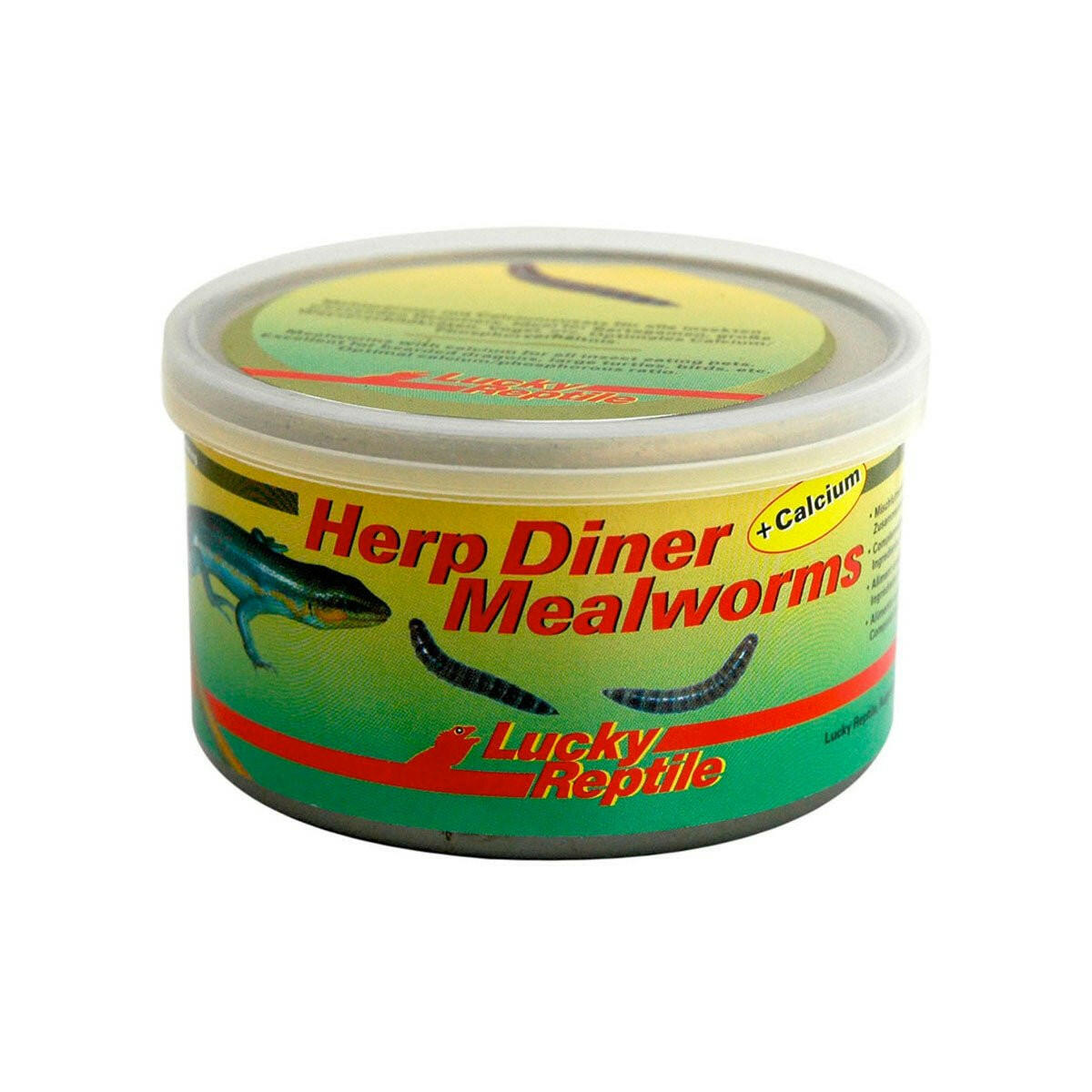 Lucky Reptile Herp Diner Mealworms + Calcium - Charterhouse Aquatics