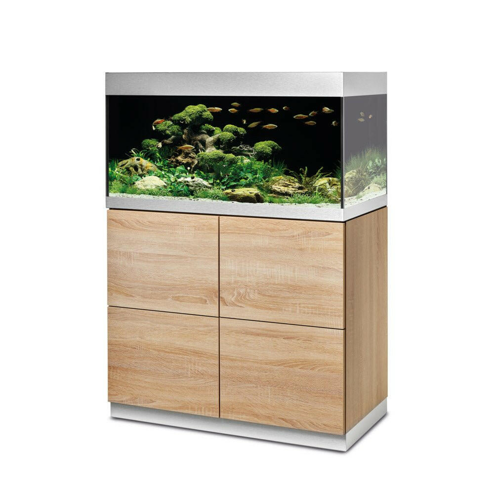 Oase Highline 200 Oak Optiwhite Aquarium and Cabinet - Charterhouse Aquatics