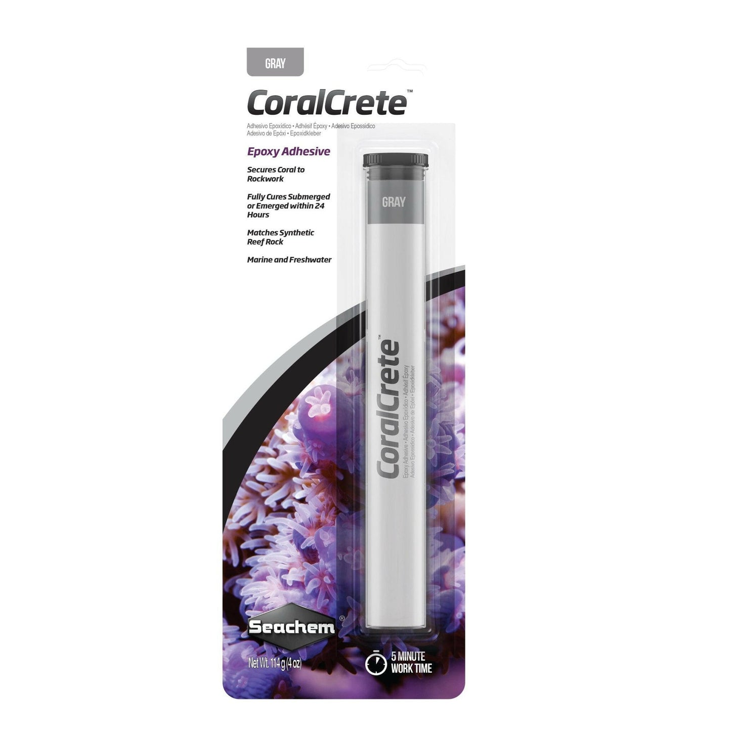 Seachem CoralCrete Gray 114g - Charterhouse Aquatics