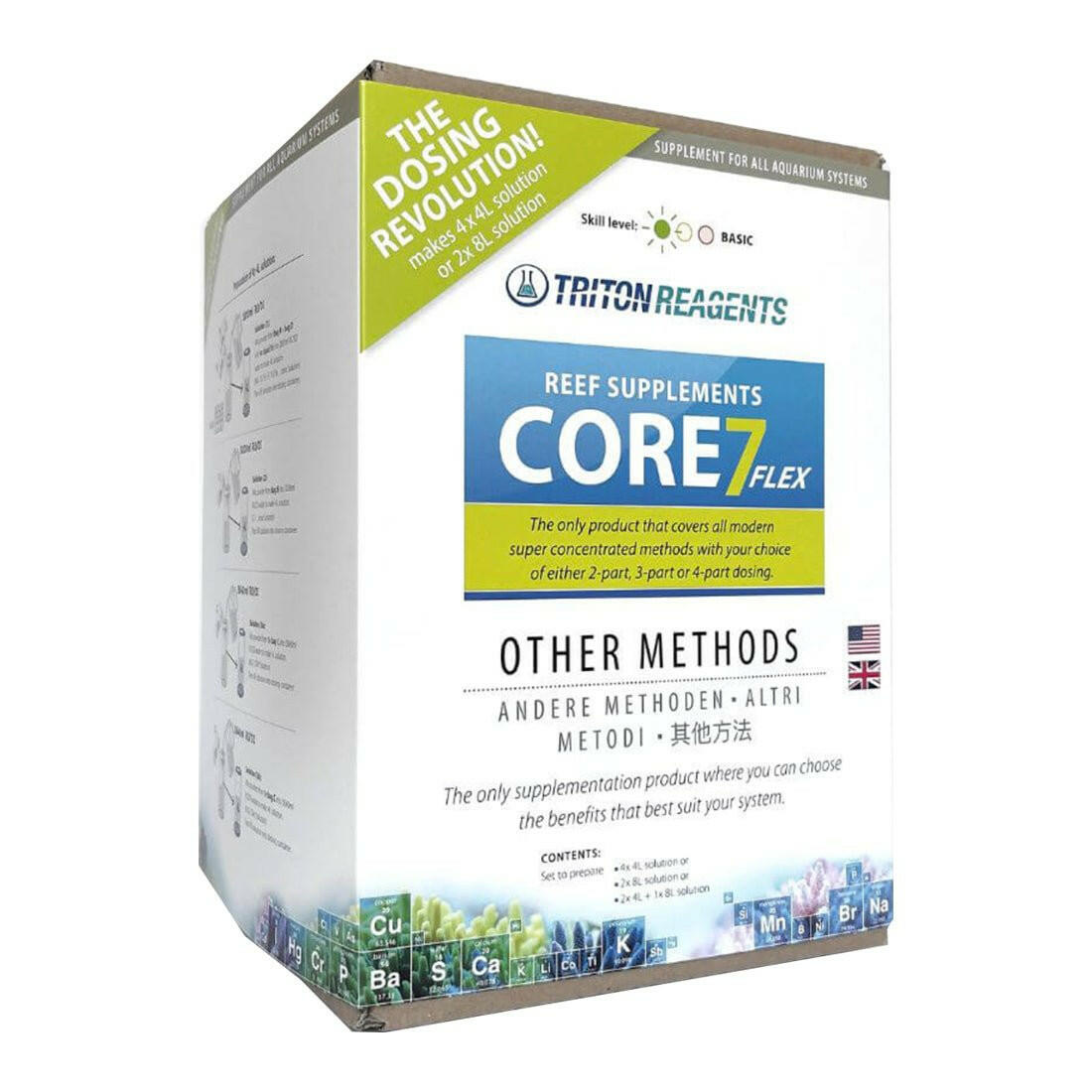 Triton Core 7 Flex Reef (Other Methods) BULK - 4 x 4L or 2 x 8L - Charterhouse Aquatics