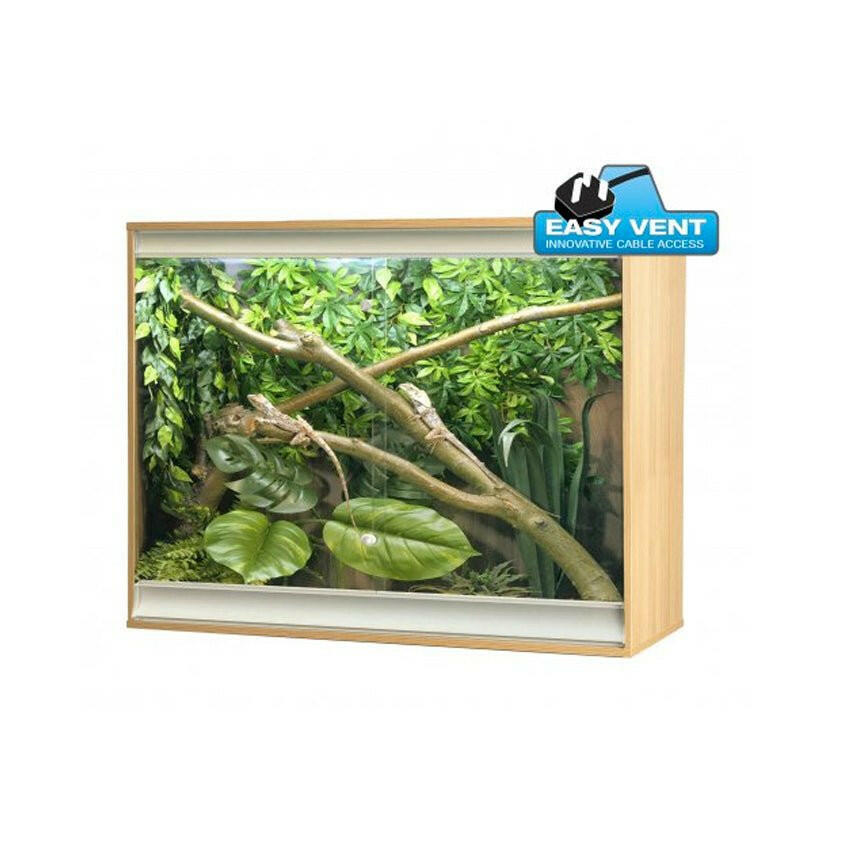 Vivexotic Viva+ Arboreal Vivarium Large-Deep Oak 115x61x91.5cm - Charterhouse Aquatics