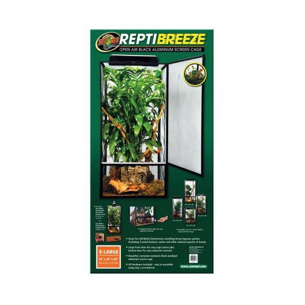 Zoo Med ReptiBreeze Screen Cage X-Large 61x61x122cm - Charterhouse Aquatics