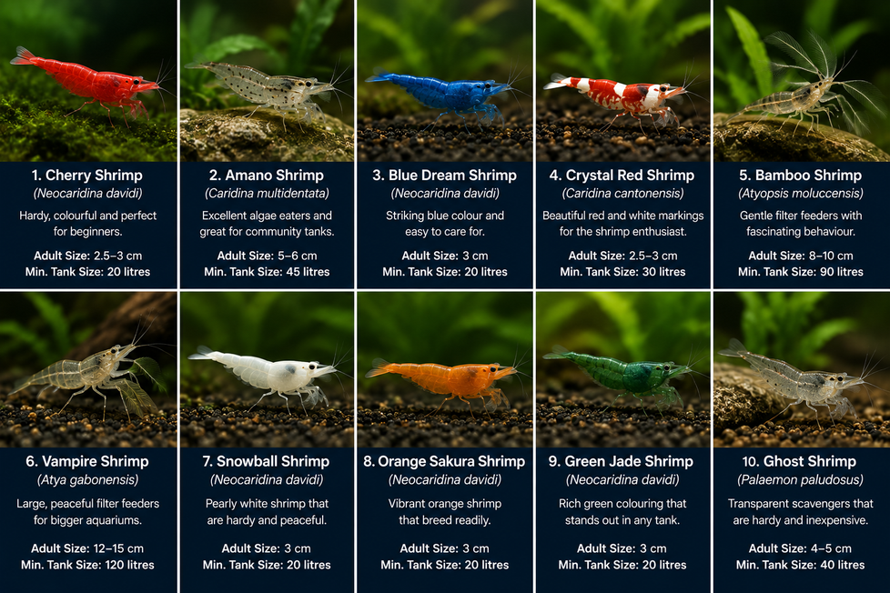 10 Best Freshwater Shrimp for Beginners