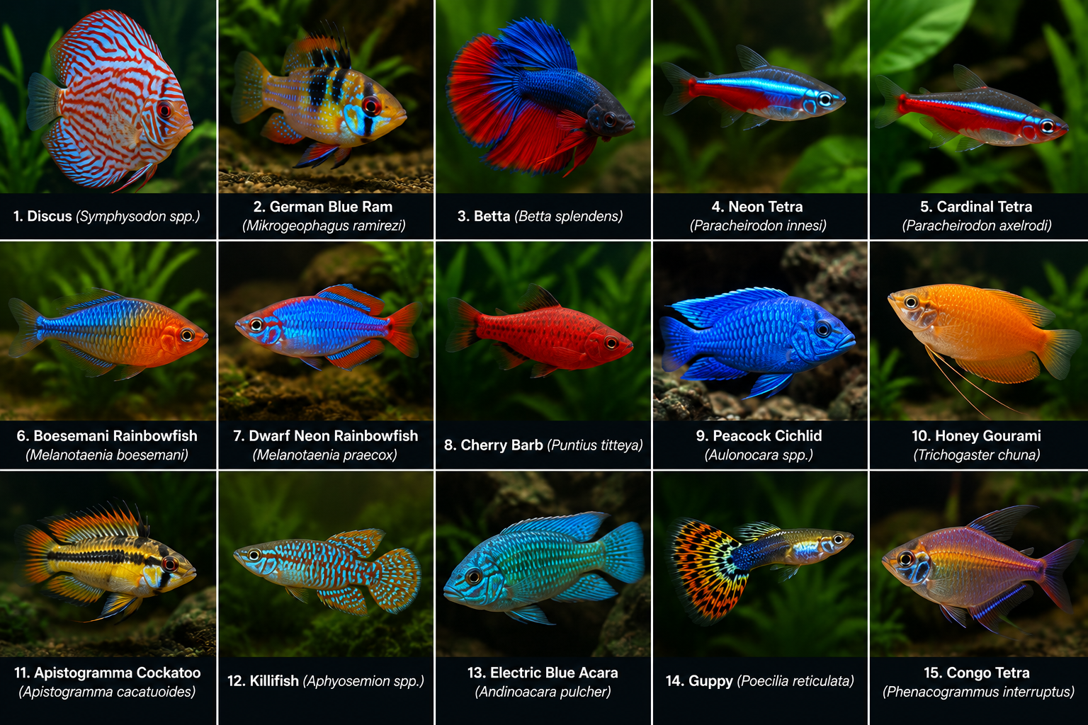 15 Most Colourful Freshwater Fish You Can Keep