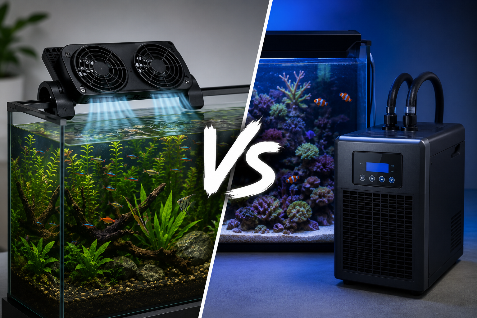 Aquarium Chiller vs Cooling Fan: Which Is Right for Your Aquarium?