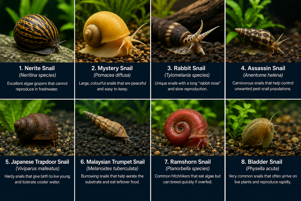 Aquarium Snails Explained: The Best Snails for Every Aquarium