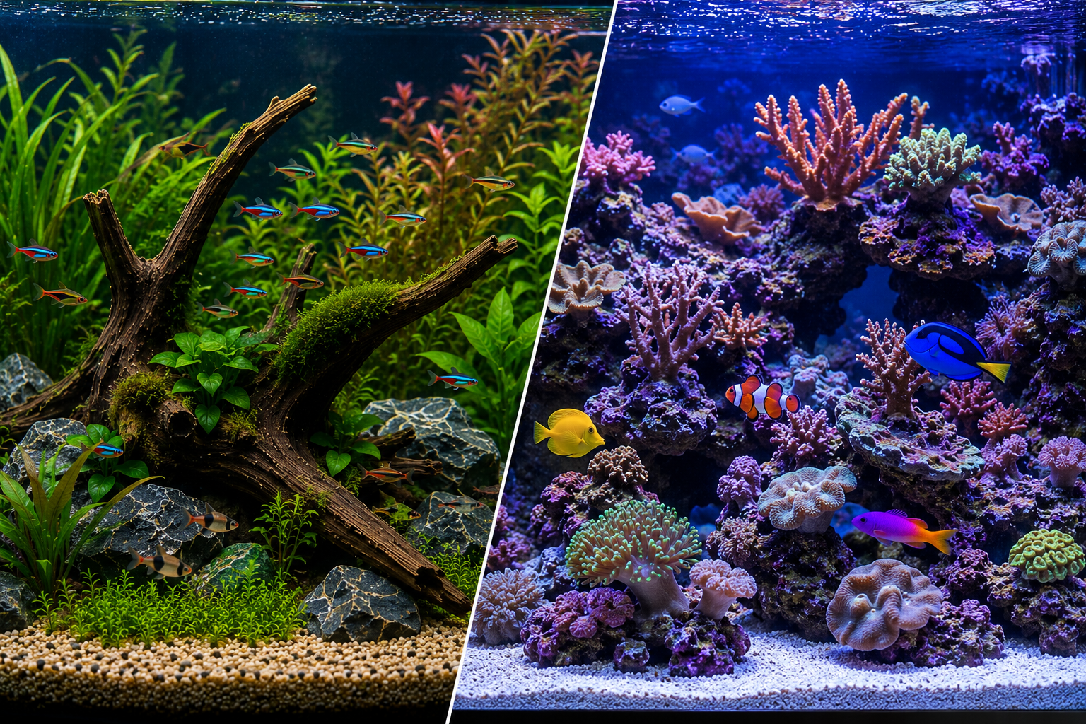 Beginner’s Guide to Decorating a Freshwater or Saltwater Aquarium