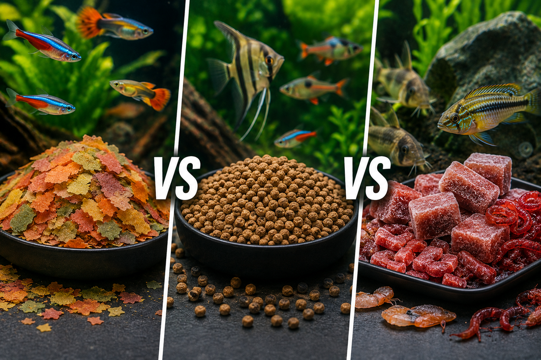 Flake vs Pellet vs Frozen: Which Freshwater Fish Food Is Best for Your Tank?