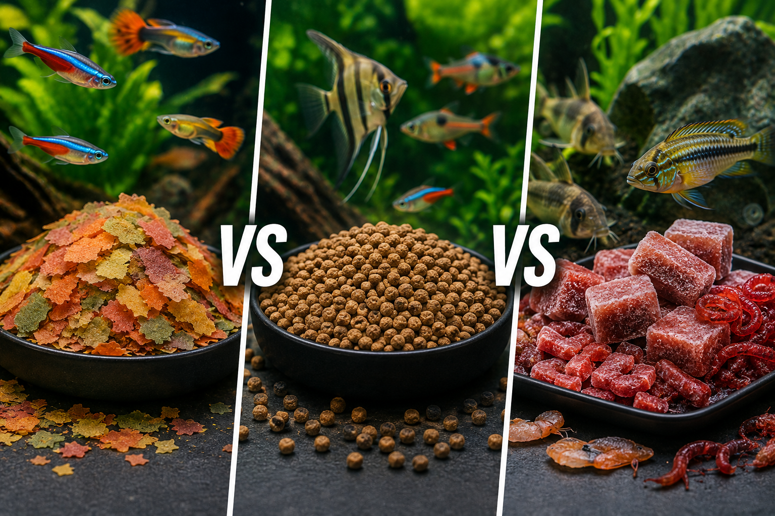 Flake vs Pellet vs Frozen: Which Freshwater Fish Food Is Best for Your Tank?