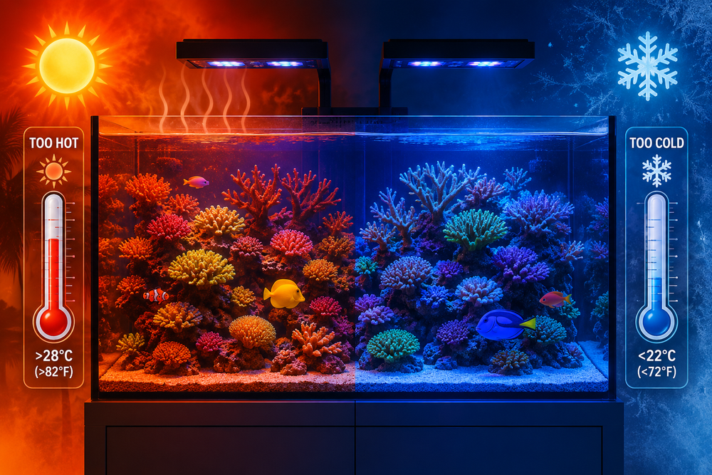 Heating and Cooling a Marine Aquarium Explained: A Complete Guide to Maintaining Stable Temperature in Saltwater and Reef Aquariums