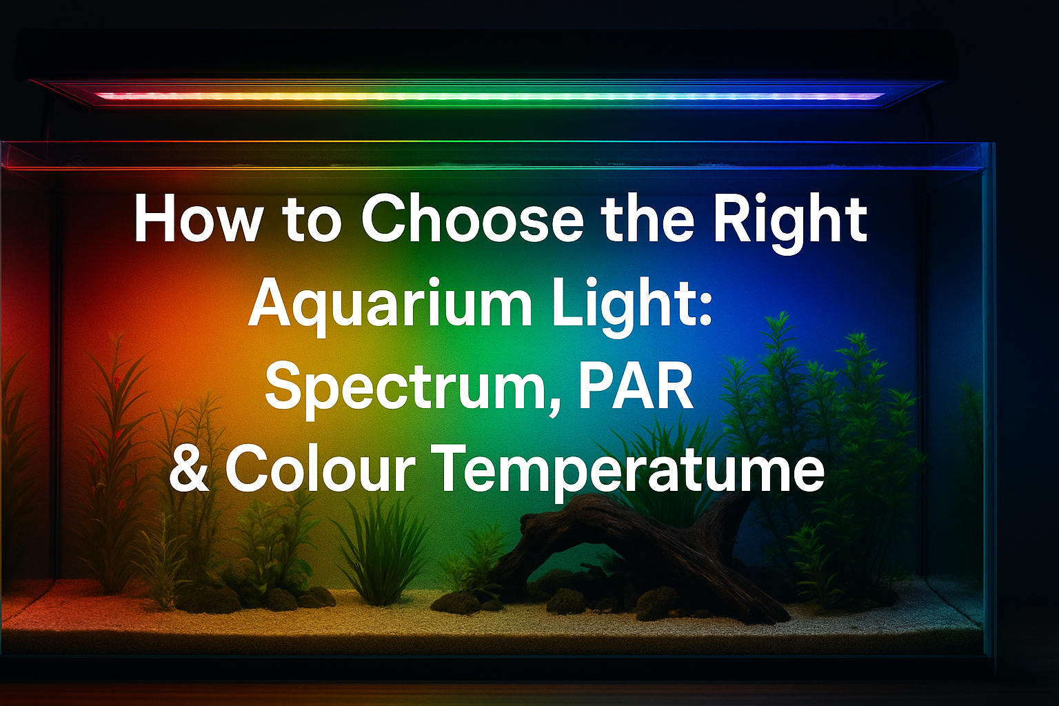 How to Choose the Right Aquarium Light: Spectrum, PAR & Colour Temperature