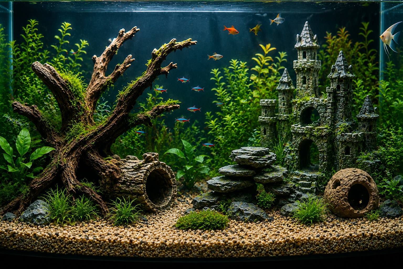 How to Choose the Right Size Ornaments for Your Aquarium