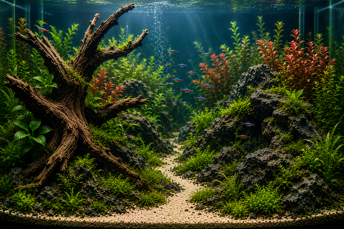 How to Create Depth and Dimension Using Aquarium Ornaments