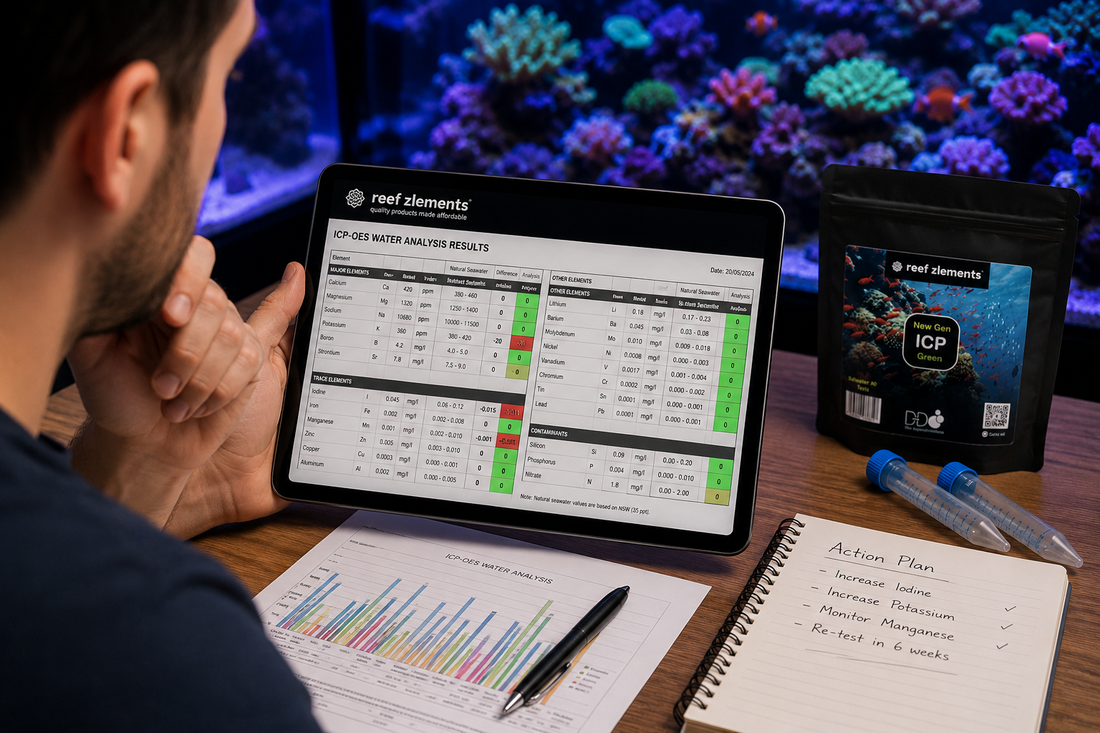 How to Read and Act on Your Reef Zlements ICP Test Results