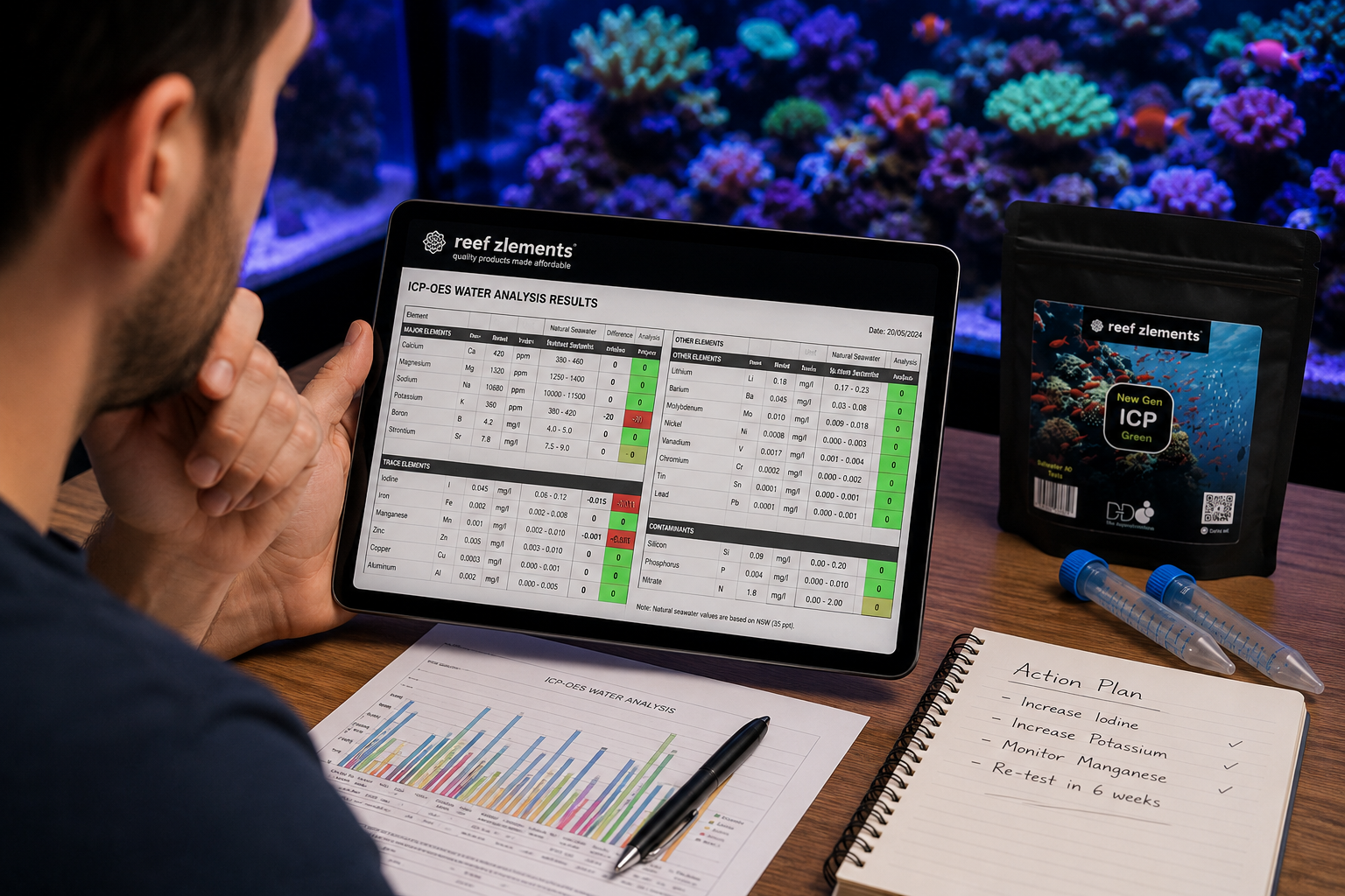 How to Read and Act on Your Reef Zlements ICP Test Results