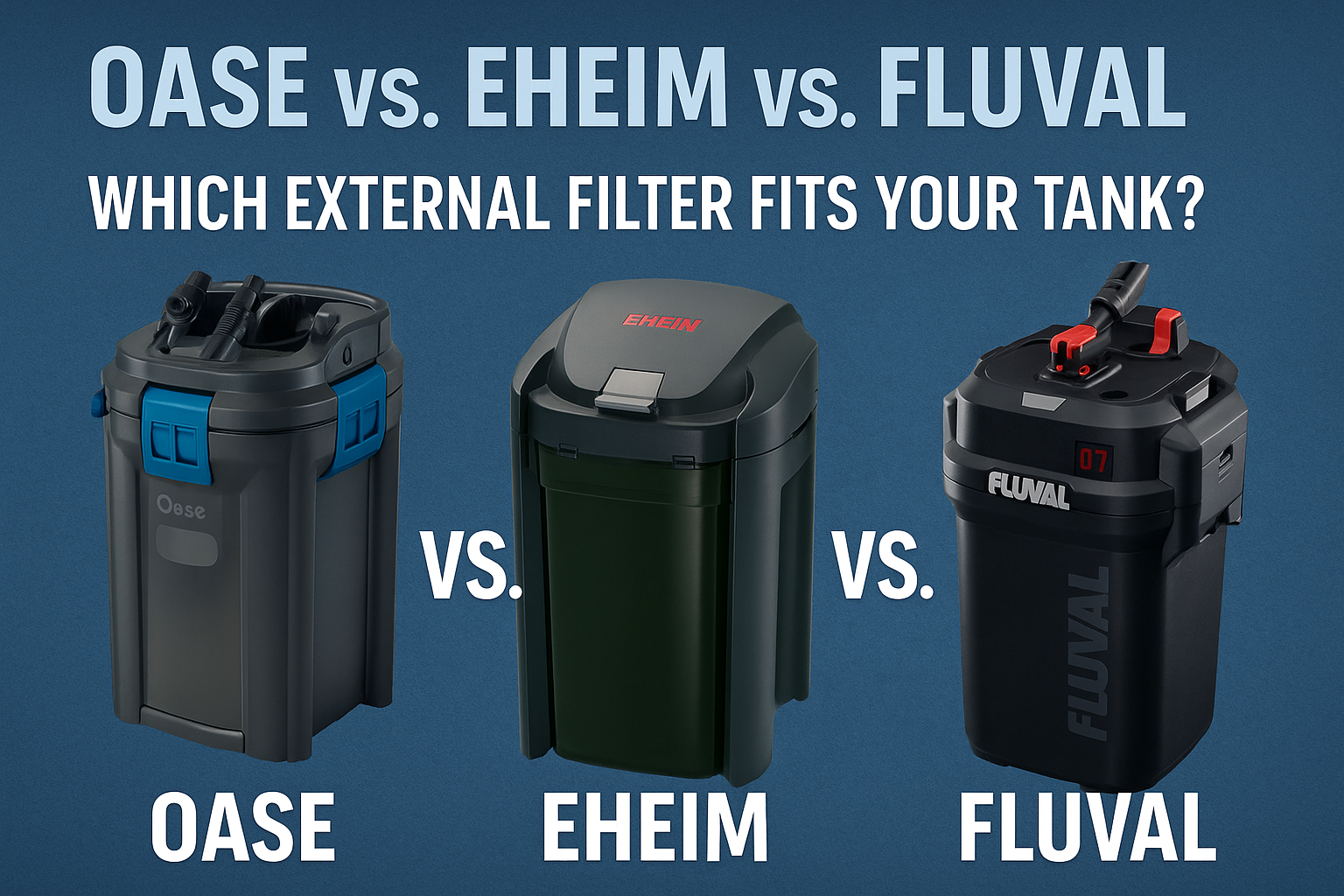 Oase vs. Eheim vs. Fluval: Which External Filter Fits Your Tank?