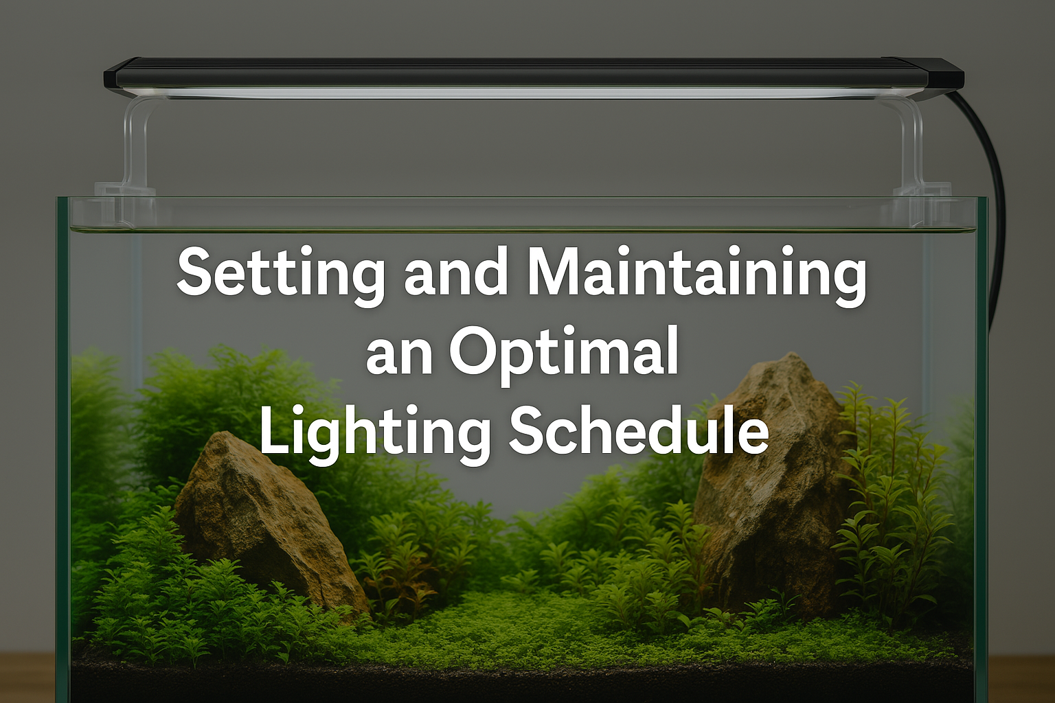 Setting and Maintaining an Optimal Lighting Schedule