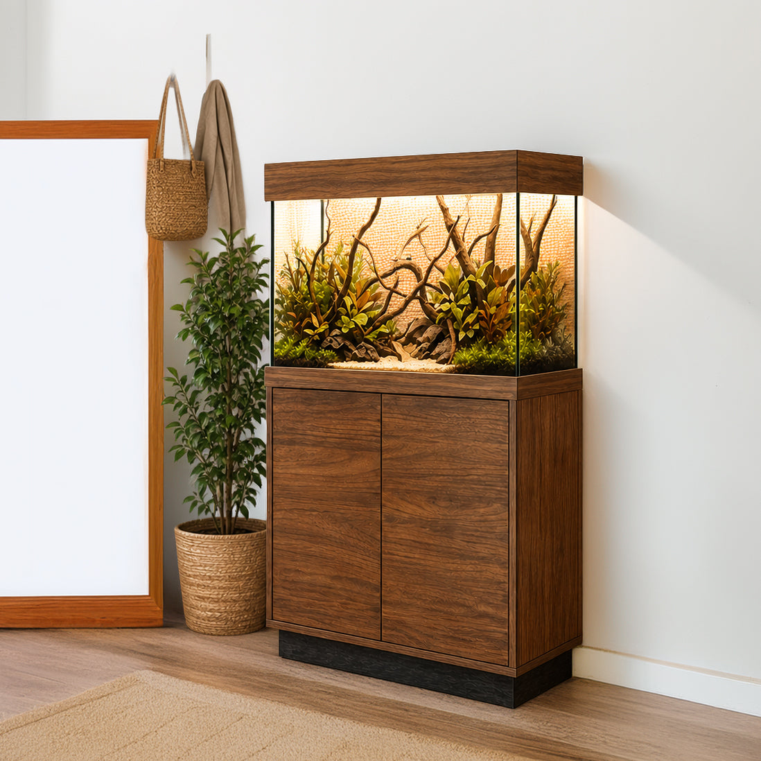 Aqua One OakStyle 145 Aquarium and Cabinet