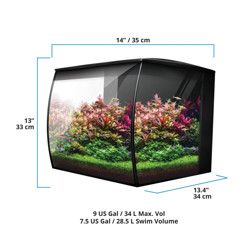 Fluval Flex 2.0 Aquarium Kit 34L (9 US Gal) | Modern LED Fish Tank