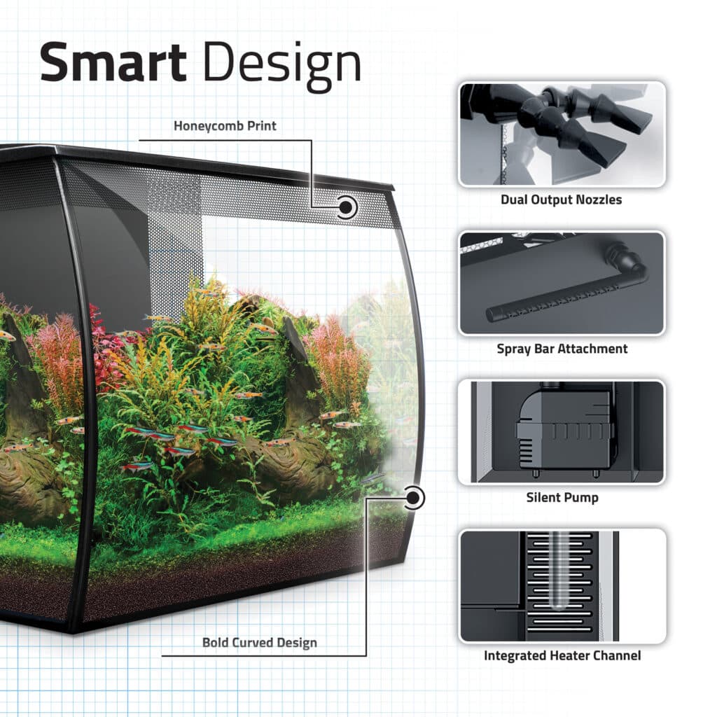 最終値下げFLUVAL FLEX FRESHWATER KIT Fluval Flex Freshwater Aquarium Kit White - Laroy Group