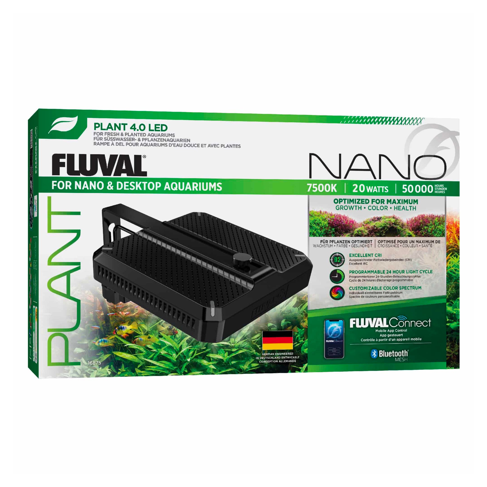 FLUVAL NANO LEDライト 7500K 1000lm Fluval Plant 4.0 Nano LED 20w – Charterhouse Aquatics