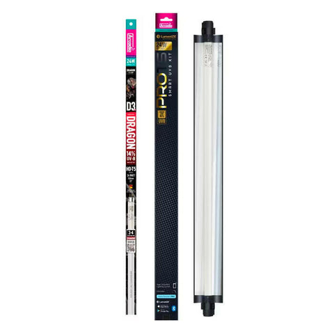 Arcadia LumenIZE Pro T5 UVB Kit, D3+ Dragon, 14% UVB - 24w