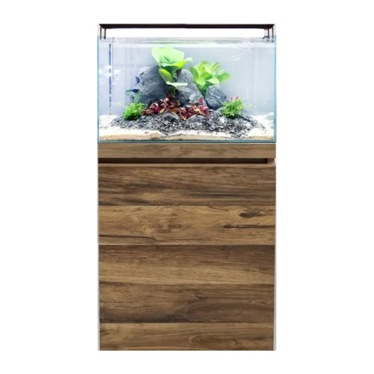 Fluval Visi-White 60 Aquarium and Cabinet - Hunton Oak