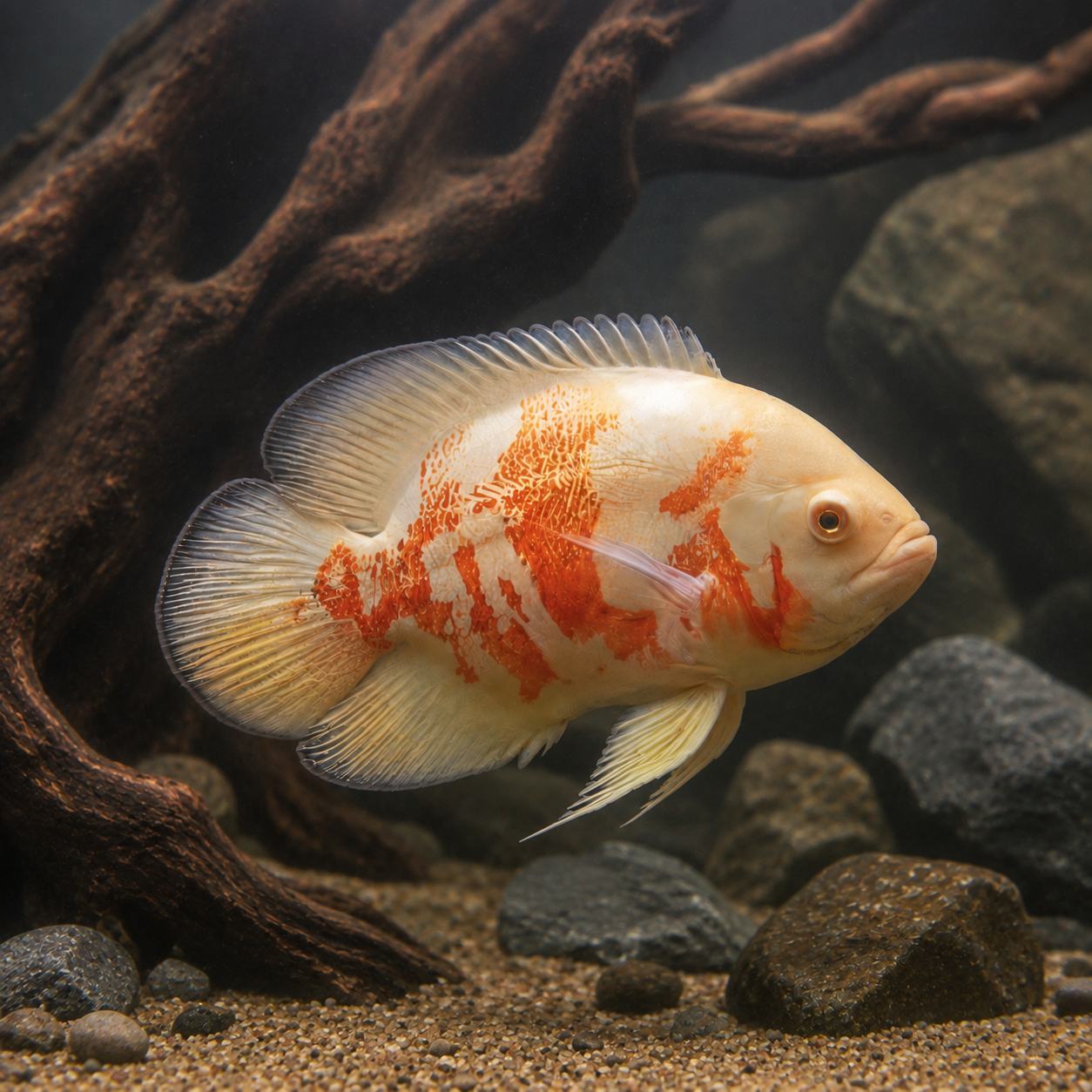 Albino Red Tiger Oscar