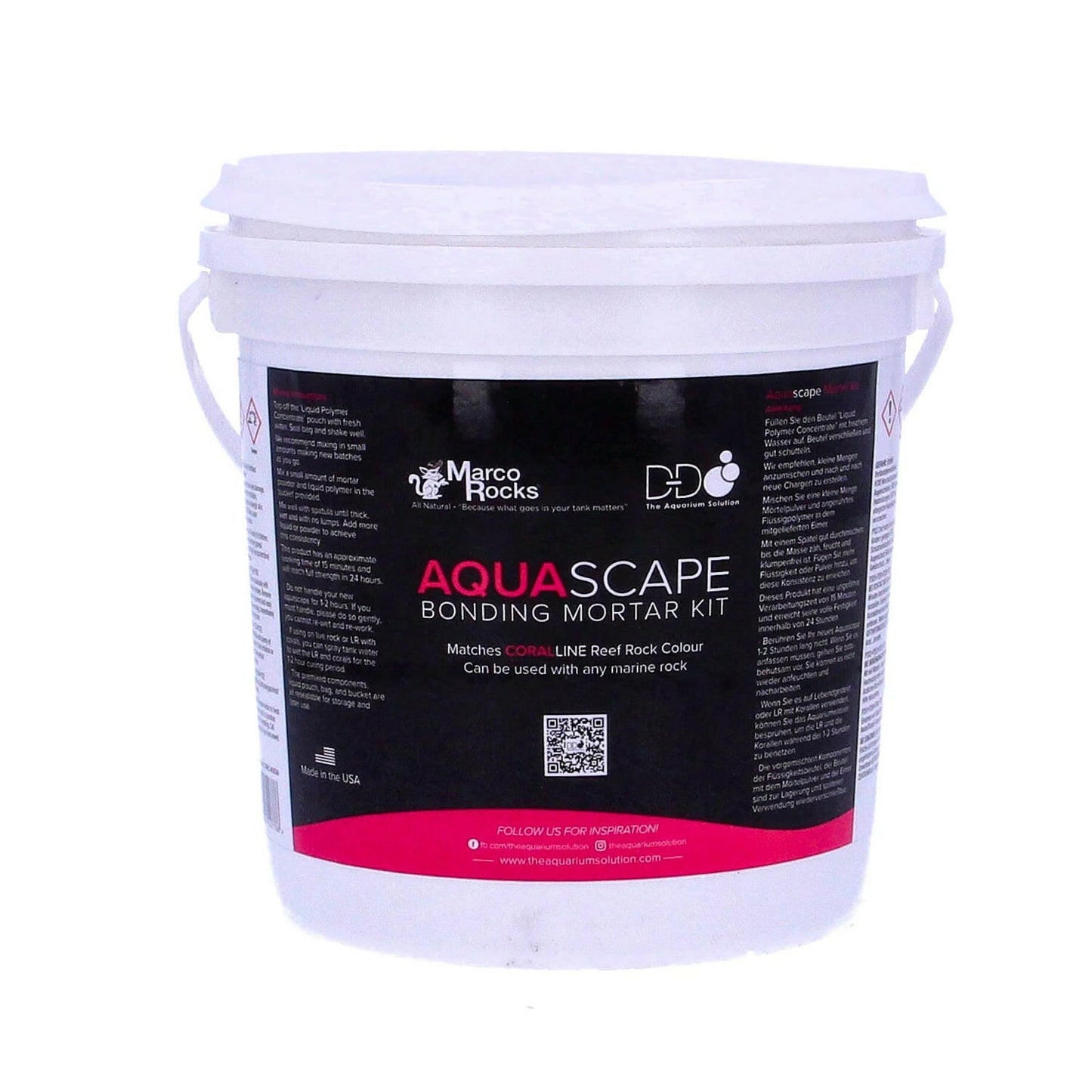 D-D Marco Aquascape Mortar Coralline 2.1kg Bucket.