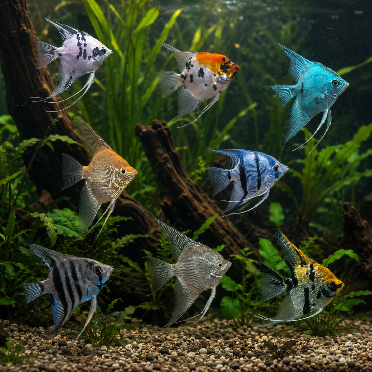 Assorted Angelfish
