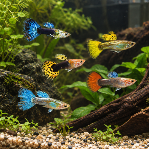 Assorted Male Guppy Poecilia Reticulata