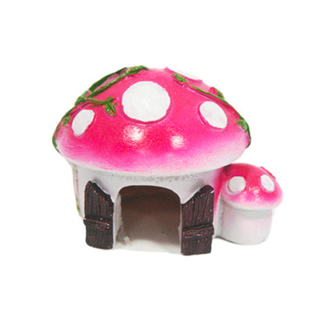 Betta Small Pink Mushroom House Aquarium Ornament
