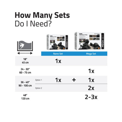 Fluval Aquascaper Natural Sand and Rock Mega Decor Set