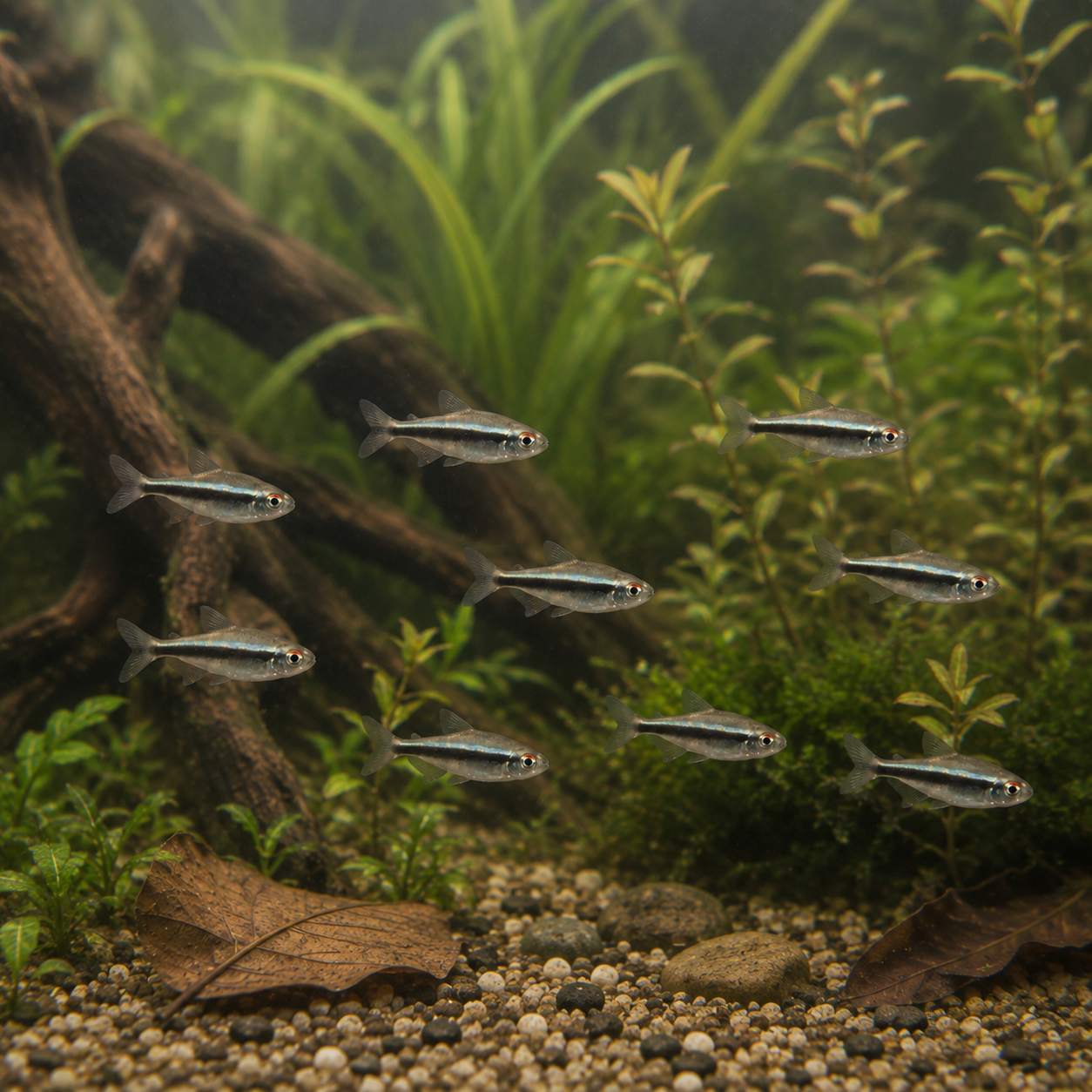 Black Neon Tetra Hyphessobrycon Herbertaxelrodi