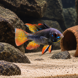 Black Ram Mikrogeophagus Ramirezi