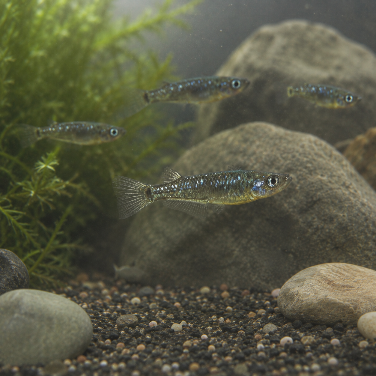 Black Rice Fish Tetra Oryzias Latipes 3cm