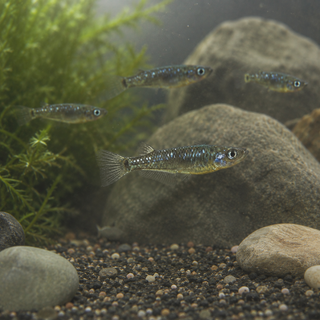 Black Rice Fish Tetra Oryzias Latipes 3cm